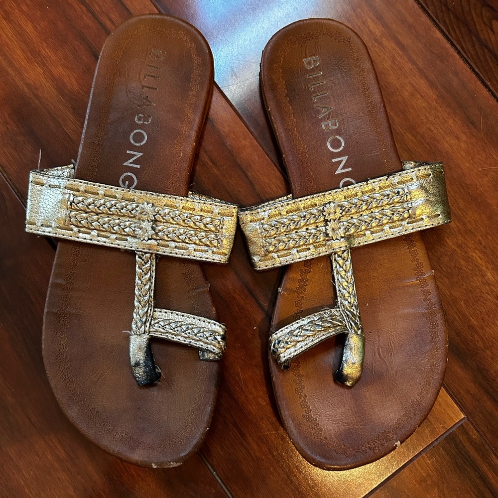 Gold sandals